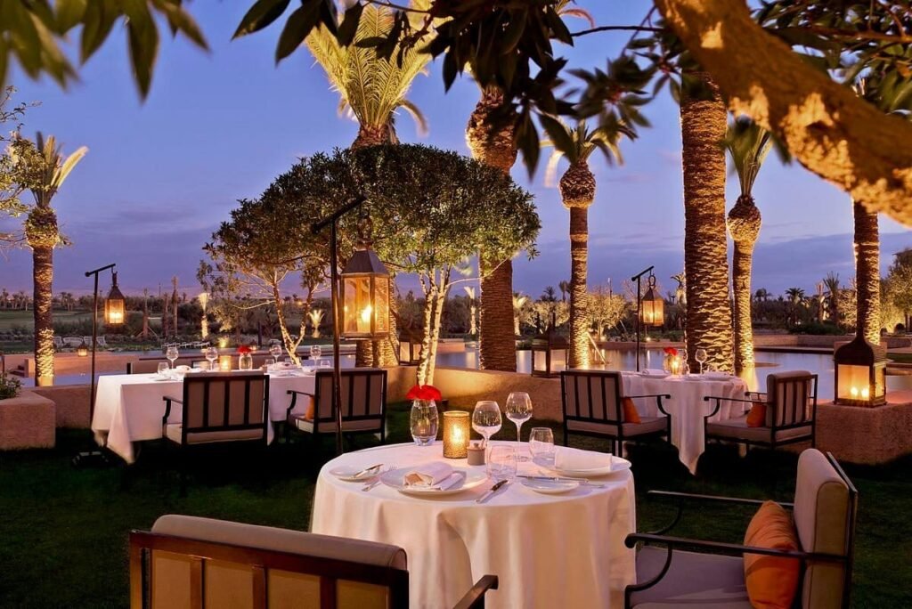 terrasse de restaurant au maroc